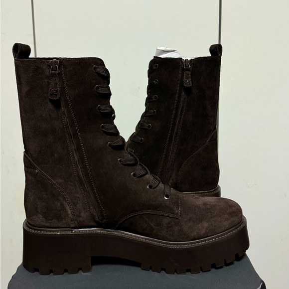 New Sam Edelman Women's Evina Combat Platform Boot - Picture 6 of 11